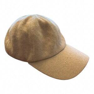 Quince 100% Cashmere Wool Hat Tan Beige XS / Small Preppy Classic Ball Cap